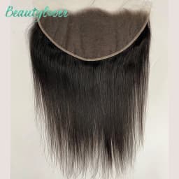24 Inch Straight 13X6 Body Wave Lace Closure Only Pre Plucked Transparent 100% Human Hair For Black Women Full Soft