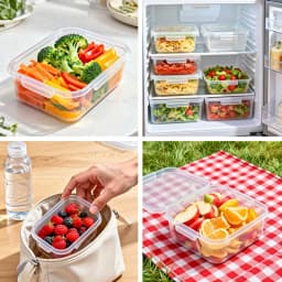 40 Pcs Airtight Food Storage Container Set 20 Clear Plastic Stackable Pantry Organizer Boxes with Lids Leakproof BPA-Free Reusable Cereal Canisters Kitchen Organization Accessories Includes Labels and Pen