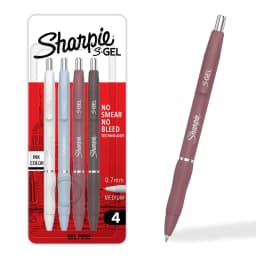 Set of 4 Black Pens Office School Supply Writing Ballpoint Pen Pack for Business Home School