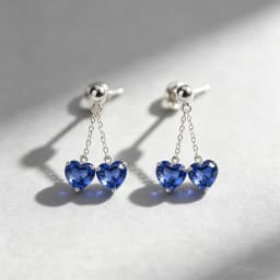7 Shapes Faceted Cut Natural Blue Sapphire Loose Gemstones, Multi‑Shape Round Oval Heart Pear Square Triangle Radiant Cut Sapphire Stones for Jewelry Ring Pendant Making DIY Craft Gemstone Collection