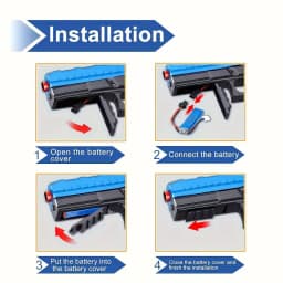 Blaster Gun,Electric Ball Blaster Pistol, High Orbeez Gun Performance Cool Toy Gun, Rechargeable Splatter Ball Toys for Outdoor Christmas Halloween Birthday Gift