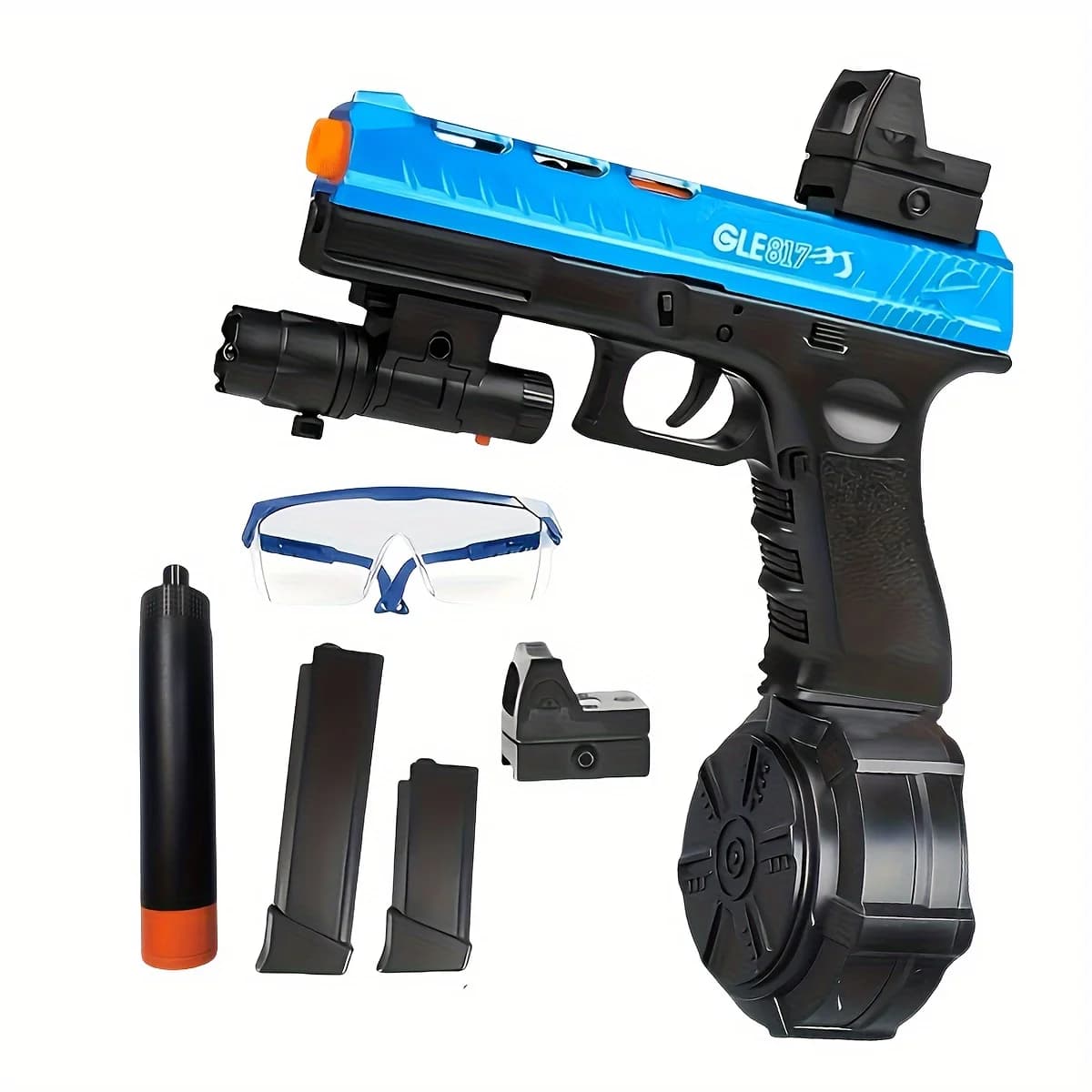 Blaster Gun,Electric Ball Blaster Pistol, High Orbeez Gun Performance Cool Toy Gun, Rechargeable Splatter Ball Toys for Outdoor Christmas Halloween Birthday Gift