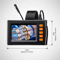 4.3‑Inch Industrial Endoscope Camera, 1080P HD Dual‑Lens Borescope with Adjustable LED Lights, Ideal for Auto Engine, Pipeline & Drain Inspection