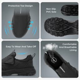 Men's Slip‑On Flat Loafers, Business Casual Office Daily Wear, Lightweight Breathable Walking Shoes With Arch‑Support Soft Cushion Insoles, Comfort Footwear For Work Commute & Outdoor Walking All‑Day Standing Comfort
