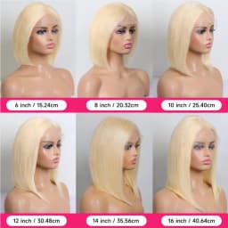 13x4 13x6 Hd Transparent Straight Lace Frontal Human Hair Wigs Remy Brazilian Short Bob Wigs For Women 613 Blonde Color Lace Front Bob Wigs 10 12 14 16 inch