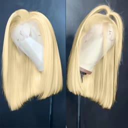 13x4 13x6 Hd Transparent Straight Lace Frontal Human Hair Wigs Remy Brazilian Short Bob Wigs For Women 613 Blonde Color Lace Front Bob Wigs 10 12 14 16 inch