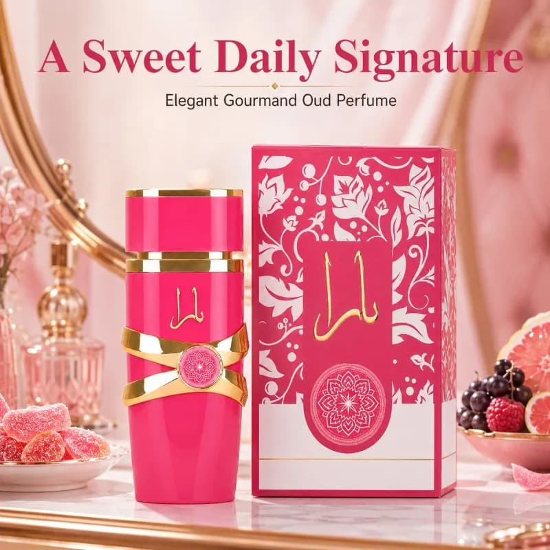 Yara & Asad Eau De Parfum 100ml, Unisex Exotic Arabian Oud Fragrance, Sweet Candy Fruity Warm Oud Notes, Long Lasting Oriental Perfume with Gift Box for Anniversary Holiday Gifting