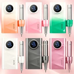 Electric Nail Drill Machine, 45000RPM Professional Nail File Cordless Rechargeable Nail Efile Battery 4500Mah For Acrylic Gel Nails, Manicure Pedicure Polishing Shape Tools for Salon Home Use- Nail Drill For All Festvial Gifts