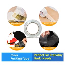 Durable Transparent Packaging Tape 36 Rolls 4.5cm Width 55 Yards Length Strong Clear Adhesive Roll