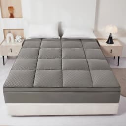Thickened & Oversized Mattress Protector, Autumn & Winter Mattress, Elastic Mattress Cover, Machine Washable, 4 Colors Available, Enhanced Comfort & Support, Mattress Protector, Full Sizes (Queen, King), Thickened Mattress Pad, Thickened Mattress