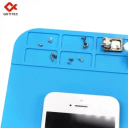USA Warehouse Heat Resistant Silicone Soldering Mat Anti-static Insulation Work Pad For Phone Laptop Electronic Repair Maintenance Platform