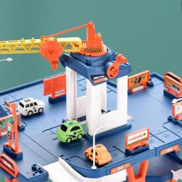 Large Rail City Multi-Layer DIY Parking Lot Building Set - DIY Assembly Adventure Racing Track Slot Cars for Children Boys Christmas Gifts Ship from US Warehouse Fast Delivery
