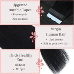 Seamless Invisible Mini Tape In Human Hair Extensions Double Sided Natural Straight Hair 12Inch To 20Inch 10Pcs Set Black Brown Blonde Side Hair Pieces