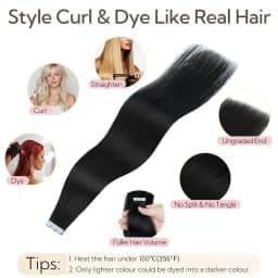 Seamless Invisible Mini Tape In Human Hair Extensions Double Sided Natural Straight Hair 12Inch To 20Inch 10Pcs Set Black Brown Blonde Side Hair Pieces