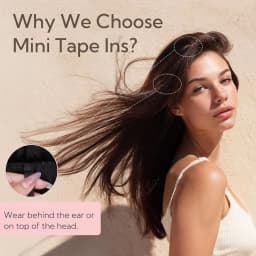 Seamless Invisible Mini Tape In Human Hair Extensions Double Sided Natural Straight Hair 12Inch To 20Inch 10Pcs Set Black Brown Blonde Side Hair Pieces