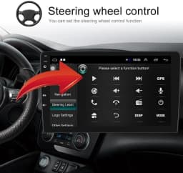 Car Stereo Radio 9in Touch Screen Android 15 GPS Navigation Head Unit with Carplay Android Auto SWC Car Player for Toyota Tundra 2014-2021 WiFi Bluetooth 2+64G Quad Core