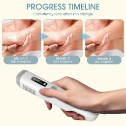 308nm UVB Light Therapy Device Handheld Narrowband Phototherapy Lamp with Adjustable Dose Digital Display 15x15mm Targeted Care Area Rechargeable Portable Home Use for Hands Arms Legs Neck Body Skin Care Includes Protective Glasses