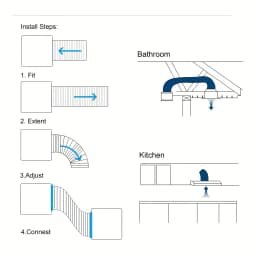 4 Inch X 3 Ft Aluminum Foil Insulated Flexible Duct, Dryer Vent Hose for HVAC Ventilation & Duct Fan Systems, Includes 2 Clamps