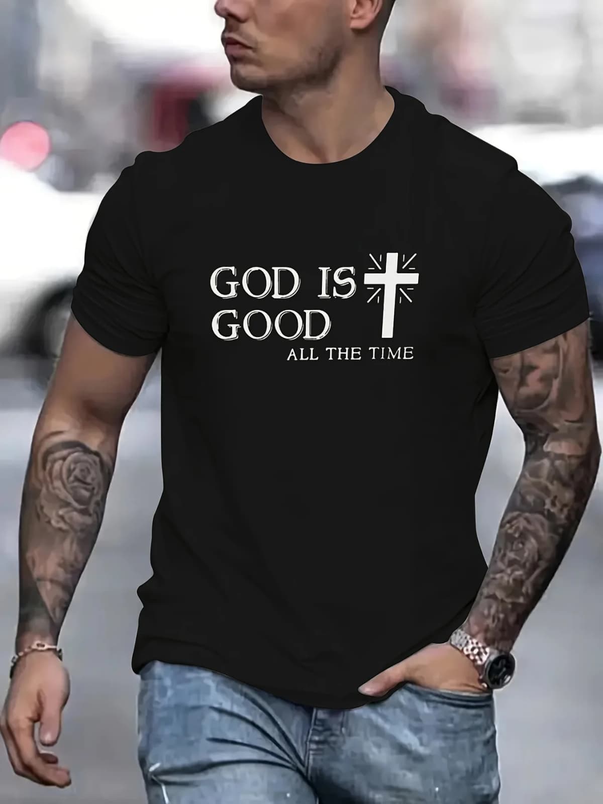 Men's Sports Trend ME Printed Short Sleeve T-Shirt