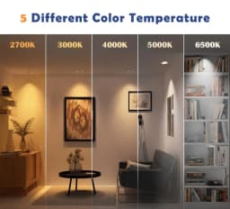 ETL Listed 24V DC 50ft/15m COB LED Strip Lights 3000K/4000K/6500K Dimmable with RF Remote Control for Bedroom Cabinet Kitchen Living Room(Power Supply Included)