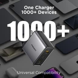 PISEN 100W GaN Charger 3-Port With 1.8m USB C to C Cable PD3.0 Quick Charger For Notebook Laptops MacBook IPhone Samsung Xiaomi