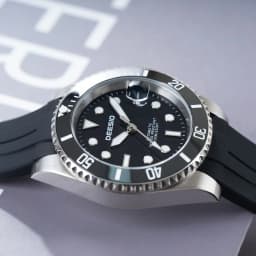 Deesio Luxury Men's Full Automatic Mechanical Watch, 316L Stainless Steel Case, Silicone Strap, Date Display, Luminous Hands, Upgrade 100M Waterproof, High-Mineral Glass, Sport Sweatproof, Self-Wind & Manual Wind, Black Classic Business Casual Design