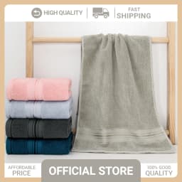 4-Piece Luxury Pure Cotton Bath Towel Set, 1 Bath Towel + 1 Face Towel + 2 Washcloths, Soft and Comfortable, Highly Absorbent, 100% Cotton Towels, Bathroom Decoration Accessories, Daily Use Towels