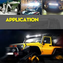 22-inch Single Row Off-Road Vehicle Light - LED Ultra-Thin Single Row Driving Light with Mixed Beams for Trucks, Cars, Engine Bays, Boats, ATVs, UTVs, SUVs 12V 24V