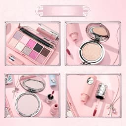 Swan Ballet Makeup Gift Box, Beginner Full Makeup Kit for Students, Complete Eyeshadow & Lipstick Set Affordable, Birthday Gift for Girls, Girlfriend & Bestie, Elegant Present for Party Events