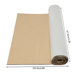 Car Sound Deadening Mat 8x3.2ft Noise Heat Insulation Pad, 10mm Thick Soundproofing Material with Self-Adhesive Backing for Car Roof Floor Door, Silver