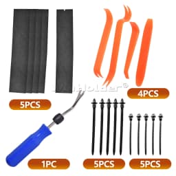 1295Pcs Car Retainer Clips and Auto Fasteners Assortment-37 Most Popular Sizes For Car Trim Door Panel, Bumper, Fender, Engine Cover And Aplash Shield Retainers Replacement