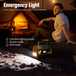 VTOMAN FlashSpeed 300 Portable Power Station 230Wh 70000mAh LiFePO4 Pure Sine Wave Solar Generator for Outdoor Camping Travel Camper Van Life Home Power Outage