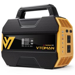 VTOMAN FlashSpeed 300 Portable Power Station 230Wh 70000mAh LiFePO4 Pure Sine Wave Solar Generator for Outdoor Camping Travel Camper Van Life Home Power Outage