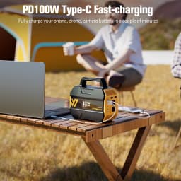 VTOMAN FlashSpeed 300 Portable Power Station 230Wh 70000mAh LiFePO4 Pure Sine Wave Solar Generator for Outdoor Camping Travel Camper Van Life Home Power Outage