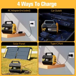 VTOMAN FlashSpeed 300 Portable Power Station 230Wh 70000mAh LiFePO4 Pure Sine Wave Solar Generator for Outdoor Camping Travel Camper Van Life Home Power Outage