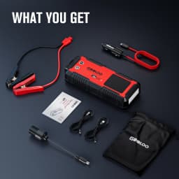 GOOLOO GT6000 6000A Peak 12V Jump Starter with 100W Bi-Directional Fast Charge Portable Car Battery Booster with USB PD & Type-C