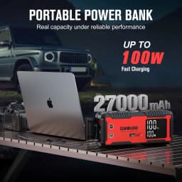 GOOLOO GT6000 6000A Peak 12V Jump Starter with 100W Bi-Directional Fast Charge Portable Car Battery Booster with USB PD & Type-C