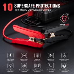 GOOLOO GT6000 6000A Peak 12V Jump Starter with 100W Bi-Directional Fast Charge Portable Car Battery Booster with USB PD & Type-C