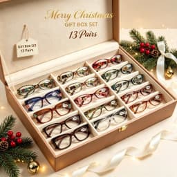 13-Piece Reading Glasses for Men and Women, lightweight Spring Hinge Reader, Multi-Style Fashionable Reading Glasses, Suitable for Daily Use in Home Office, Random Colors, Recommended Christmas and Halloween Gifts