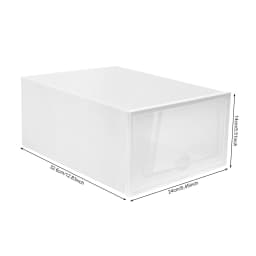 20PCS Foldable Shoe Box Transparent Plastic Shoes Storage Case DIY Dustproof Home Storage Container 32.6*24*14cm/12.83*9.45*5.51