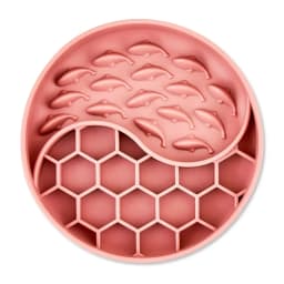 Silicone Slow Feeder Bowl for Pets, Rose Fish,Slow-feeder design supports healthier eating habits.