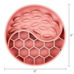 Silicone Slow Feeder Bowl for Pets, Rose Fish,Slow-feeder design supports healthier eating habits.