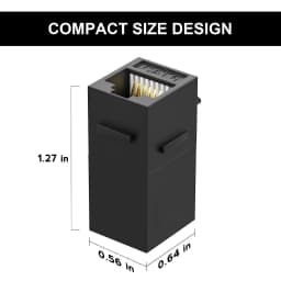 ZoeRax 24PCS Keystone Jack Rj45 Coupler Inline Coupler for Cat7/CAT6A/CAT6/CAT5E Female to Female Insert Coupler