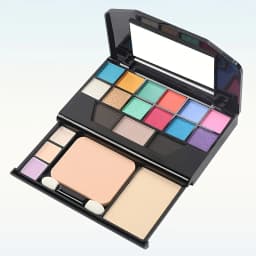 19 Shades All-in-One Makeup Palette, 12 Eyeshadow Shades Multi-Functional Makeup Case, Classic Smoky Tone 9918, High Pigment & Blendable, One Palette for Full Face Makeup