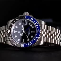 PAGANI DESIGN New Batman 40MM GMT Men Watch Mechanical Watch Luxury Automatic Watch Men Jubilee Watch Strap Sapphire Waterproof Wrist Watches for Men Gift