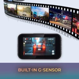 1080P HD Dash Cam with 3 Inch Display Screen, 140 Wide Angle View, G-Sensor Emergency File Locking, Loop Recording & 32GB MicroSD Card Included for Vehicles