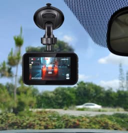 1080P HD Dash Cam with 3 Inch Display Screen, 140 Wide Angle View, G-Sensor Emergency File Locking, Loop Recording & 32GB MicroSD Card Included for Vehicles