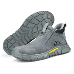 Men Steel Toe Work Shoes Impact Resistant Steel Toe Cap Lightweight Comfortable Industrial Safety Sneakers Wear Resistant Durable Construction Footwear Full Sizes Available for Women Men Ideal for Labor Day Father’s Day Gifting