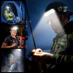 3PCS LED Induction Headlamp 1000mah Camping Search Light USB Rechargeable Headlight Led Head Torch Work Light With Built-in Battery