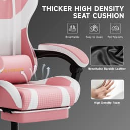 3-in-1 Ergonomic Chair: Versatile for Work, Study, and Gaming with Adjustable Backrest and Footrest